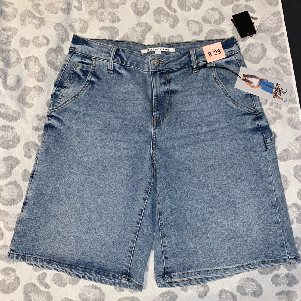 Celebrity Pink Light Blue Jean Shorts